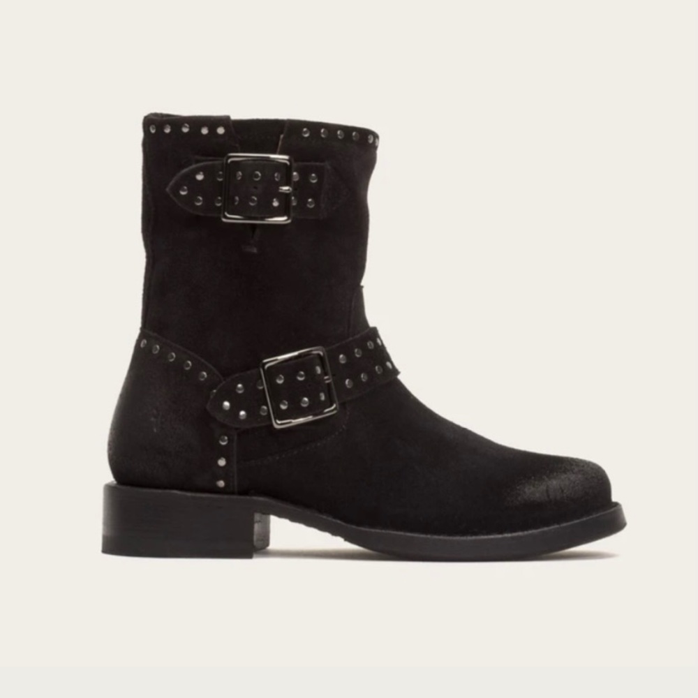 NEW Frye Vicky Stud Engineer boot size 7 Black